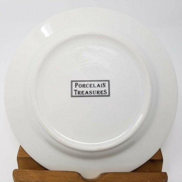 Porcelain Treasures Dessert Plates Antique Chairs - Picture 4 of 12